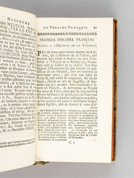 Histoire du Théatre François, depuis son Origine jusqu'à présent, Avec la Vie des plus Célèbres Poëtes Dramatiques, un Catalogue exact de leurs ...