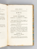 Les Deux Ménages, Comédie en trois actes et en prose, Représentée par les Comédiens du Roi, sur le second théâtre français, le jeudi 21 mars 1822  [ ...