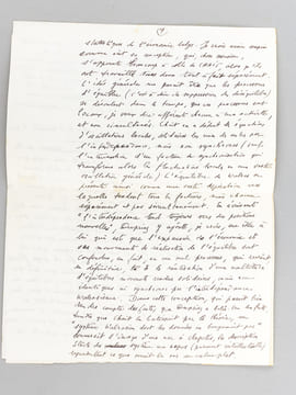 Lettre autographe de Jacques Rueff, répondant à un courrier du Professeur Georges-Henri Bousquet, probablement à propos d'une éventuelle réédition de ...