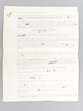 Lettre autographe de Jacques Rueff, répondant à un courrier du Professeur Georges-Henri Bousquet, probablement à propos d'une éventuelle réédition de ...