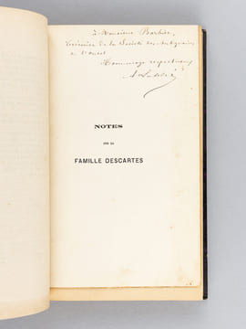 [ Recueil d'articles relatifs à la Famille de Descartes ] Notice sur la famille Descartes, par M. l'abbé Lalanne [ Avec : ] Origines tourangelles de ...