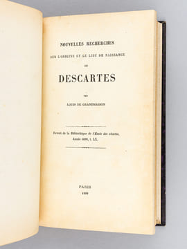 [ Recueil d'articles relatifs à la Famille de Descartes ] Notice sur la famille Descartes, par M. l'abbé Lalanne [ Avec : ] Origines tourangelles de ...