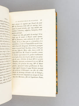 Discours sur les Passions de l'Amour de Pascal précédé d'une étude sur Pascal et Mlle de Roannez par M. de Lescure. PASCAL, Blaise ; LESCURE, M. de