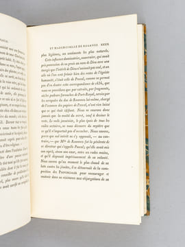 Discours sur les Passions de l'Amour de Pascal précédé d'une étude sur Pascal et Mlle de Roannez par M. de Lescure. PASCAL, Blaise ; LESCURE, M. de
