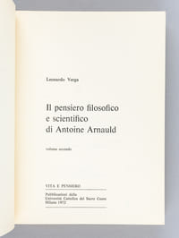 Il pensiero filosofico e scientifico di Antoine Arnauld