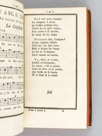 Trois Cens Fables, en Musique, dans le Gout de M. De La Fontaine (2 Tomes - Complet) [ Edition originale ] Notées sur des Airs connus, Vaudevilles, Menuets, Rondeaux & Autres, en Six Livres