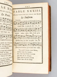Trois Cens Fables, en Musique, dans le Gout de M. De La Fontaine (2 Tomes - Complet) [ Edition originale ] Notées sur des Airs connus, Vaudevilles, Menuets, Rondeaux & Autres, en Six Livres