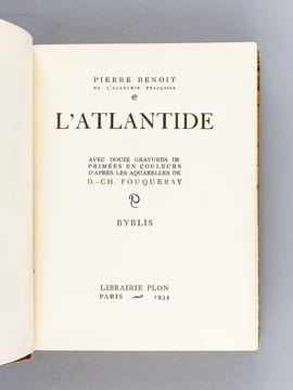 L'Atlantide. BENOIT, Pierre ; FOUQUERAY, Charles (ill.)