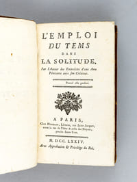 L'Emploi du Tems dans la Solitude [ L'Emploi du Temps dans la Solitude ] [ Edition originale ]