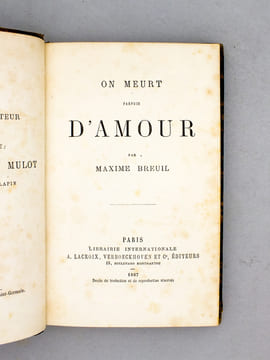 On meurt parfois d'amour. BREUIL, Maxime