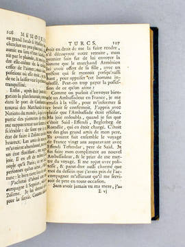 Mémoires turcs, ou histoire galante de deux turcs, pendant leur séjour en France ( 2 tomes reliés en un vol., complet ). GODARD D'AUCOURT, Claude