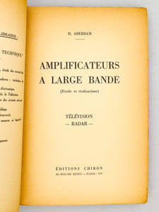 Amplificateurs à large bande (Etude et réalisations) , Télévision, Radar
