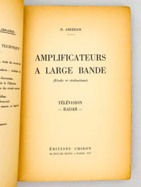 Amplificateurs à large bande (Etude et réalisations) , Télévision, Radar