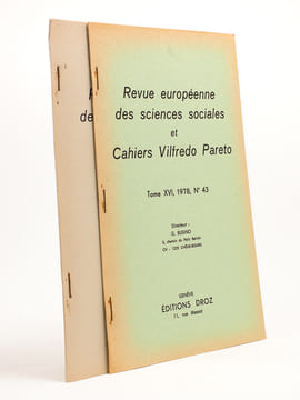 Trois études sociologiques de J. Schumpeter ( Revue européenne des sciences sociales, Tome XIX 1981, n° 59 ) [ tiré à part ] ; In Memoriam ...
