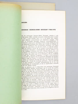Trois études sociologiques de J. Schumpeter ( Revue européenne des sciences sociales, Tome XIX 1981, n° 59 ) [ tiré à part ] ; In Memoriam ...