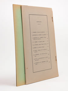 Trois études sociologiques de J. Schumpeter ( Revue européenne des sciences sociales, Tome XIX 1981, n° 59 ) [ tiré à part ] ; In Memoriam Georges-Henri Bousquet (1900-1978) ( Revue européenne des sciences sociales et Cahiers Vilfrdo Pareto, Tome XVI 1978, n° 43 ) [ tiré à part ]
