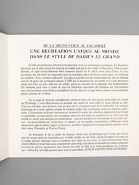 Le plus vieux tapis du monde [ plaquette pubicitaire ]