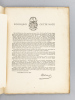 Note sur un Appendice héraldique ajouté à de vieilles armoiries [ Edition originale - Livre dédicacé par l'auteur ]. DE CHERGE, Charles