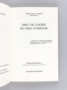 Dieu de colère ou Dieu d'amour ?