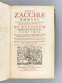Pauli Zacchiae Romani, ... Quaestionum Medico-Legalium, Tome Tres (3 Tomes - Complet)