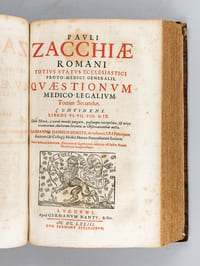 Pauli Zacchiae Romani, ... Quaestionum Medico-Legalium, Tome Tres (3 Tomes - Complet)