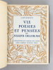 Vie, Poésies et Pensées de Joseph Delorme.. SAINTE-BEUVE, Charles Augustin