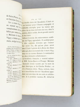 A. de Vigny et Charles Baudelaire candidats à l'Académie Française. Etude par Etienne Charavay. CHARAVAY, Etienne