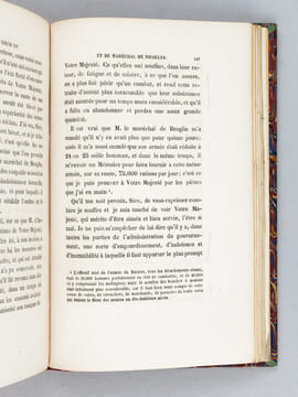 Correspondance de Louis XV et du Maréchal de Noailles (2 Tomes - Complet) [ Exemplaire annoté par Sainte-Beuve ] publié par ordre de Son Excellence Le ...