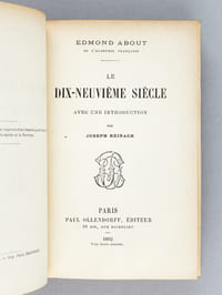 Le Dix-Neuvième Siècle [ Edition originale ]