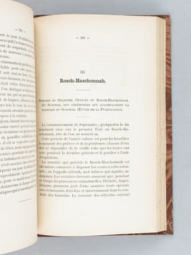 Le Judaïsme. [ Edition originale ] Esquisse des Moeurs Juives. Croyances, Rites religieux, Mobilier, Naissance, Mariage, Décès, Funérailles, ...