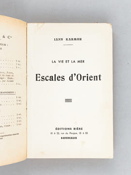 La Vie et la Mer. Escales d'Orient. KARMOR, Iann ; [ BOURGE, Georges ]