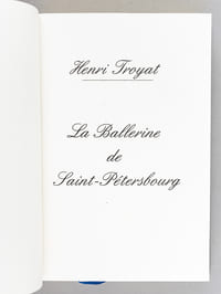 La Ballerine de Saint-Pétersbourg [ Edition originale ]