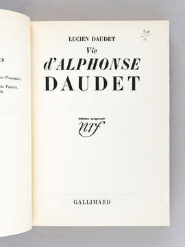 Vie d'Alphonse Daudet [ Edition originale ]. DAUDET, Lucien