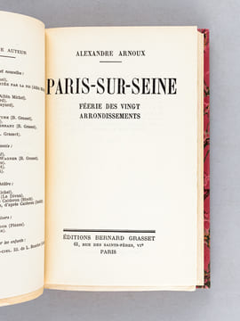 Paris sur Seine. Féerie des vingt arrondissements . ARNOUX, Alexandre