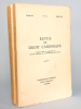 Revue de Droit Canonique (année 1962 complète) : Tome XII n° 1-2 mars 1962 ; N° 3-4 Septembre --Décembre 1962 : La collection en deux livres (Cod. ...