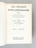 Les Annales d'Oto-laryngologie - Bulletin de la Société de Laryngologie des Hôpitaux de Paris , Tome 67 - Année 1950. Collectif ; Société de ...