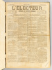 L'Electeur. Journal de Défense sociale, politique et quotidien [ Première Année, du n°91 du 1er juin 1873 au n°180 du 31 août 1873 ]. Collectif
