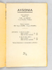 Ausonia. Lettres - Arts - Jeunesse. Numéro 1 - Avril 1937 [ Dans ce numéro : ] Une lettre et un poème inédit de Francis Jammes, une lettre et un ...