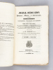 Journal d'Education Physique, Morale et Intellectuelle (Du n°1 de la 1ère année en novembre 1849 au n°1 de la 4e année, novembre 1852 - sauf le numéro ...