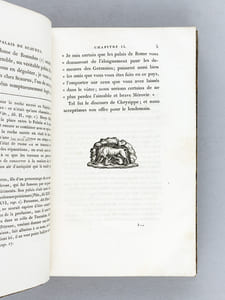 Le Palais de Scaurus, ou Description d'une Maison Romaine. Fragment d'une voyage fait à Rome vers la fin de la République, par Mérovir, Prince des Suèves [Avec : ] Catalogue raisonné et historique des Antiquités découvertes en Egypte, par M. Jph Passalacqua, de Trieste [ Edition originale ]