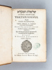 Shalshelet hamiqra [ Hebrew ]. Catena Scripturae. Tractatus novus, in quo ratio accentuum, quibus Hebraeus S. Scripturae contextus interpungitur. . ...