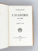 Mémoires de l'Académie du Gard. Année 1862 [ Contient notamment : ] Essai sur la destination première de la Maison-Carrée (Auguste Pelet) ; Etude des ...