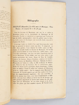 Bulletin de la Société des Bibliophiles de Guyenne [ Série continue de 18 livraisons, du 1er semestre 1951 au Second Semestre 1960 - Années 1951, ...
