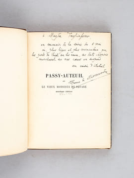 Passy-Auteuil ou Le vieux Monsieur du Square. Monologue intérieur [ Livre dédicacé par l'auteur ]. MIOMANDRE, Francis de