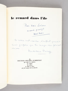 Le Renard dans l'île [Livre dédicacé par l'auteur et l'illustrateur ]. BOSCO, Henri ; PARRY, Madeleine