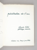 Pénétration de l'Eau [ Edition originale - Livre dédicacé par l'auteur ]. HELD, Claude ; MERCIER, Philippe