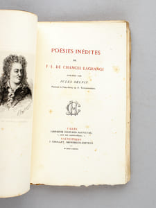 Poésies inédites de F.-J. de Chancel-Lagrange [ Edition originale ] publiées par Jules Delpit 