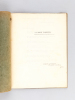Le Carnet Clandestin [ Livre dédicacé par l'auteur à Jean Duvignaud, le 21 janvier 1944 ]. GAUCHERON, Jacques