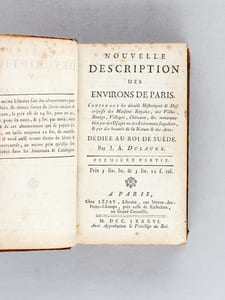 Nouvelle description des Environs de Paris (2 Tomes - Complet)