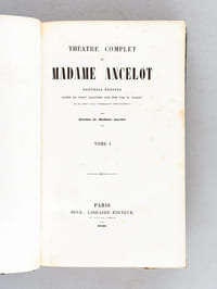 Théâtre complet de Madame Ancelot (4 Tomes - Complet)